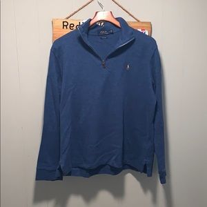 Dark blue polo sweater!